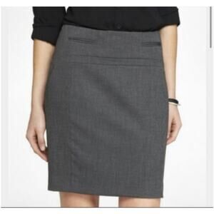 Express Grey Mini Pencil Skirt Size 6